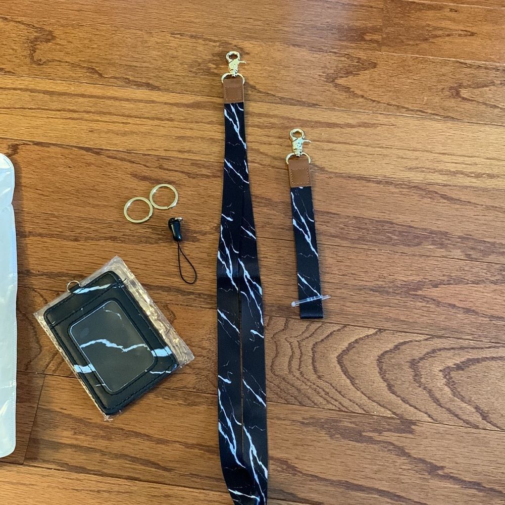 2-pack lanyard for keys: wrist and neck lanyard with ID badge holder - Picture 6 of 7
